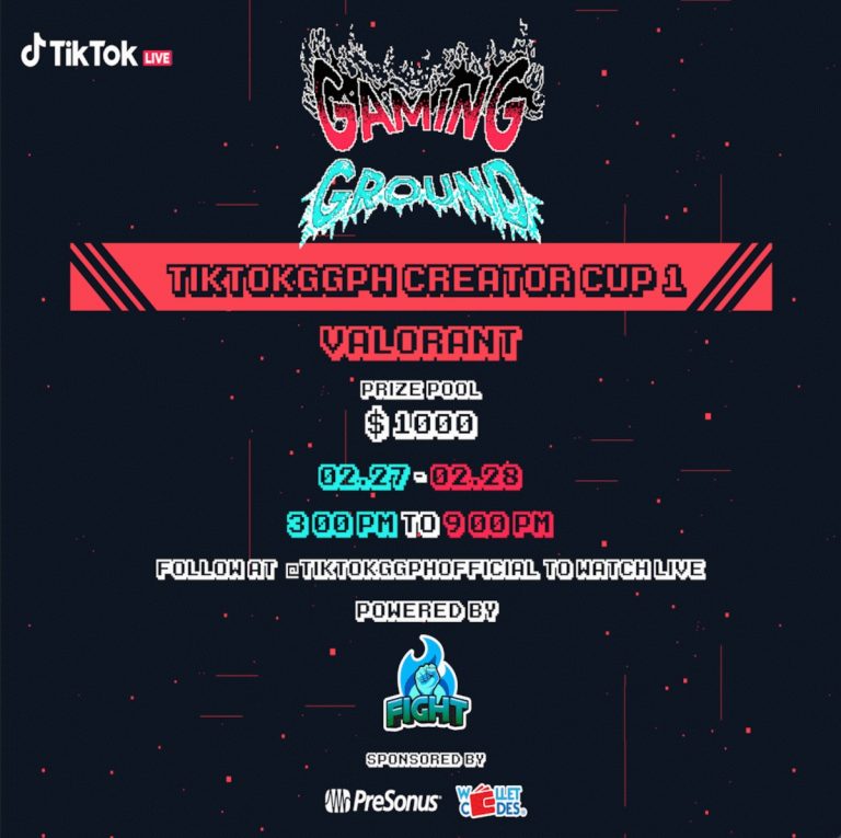 TikTok Partners with FIGHT Esports for the TikTokGGPH Creator Cup